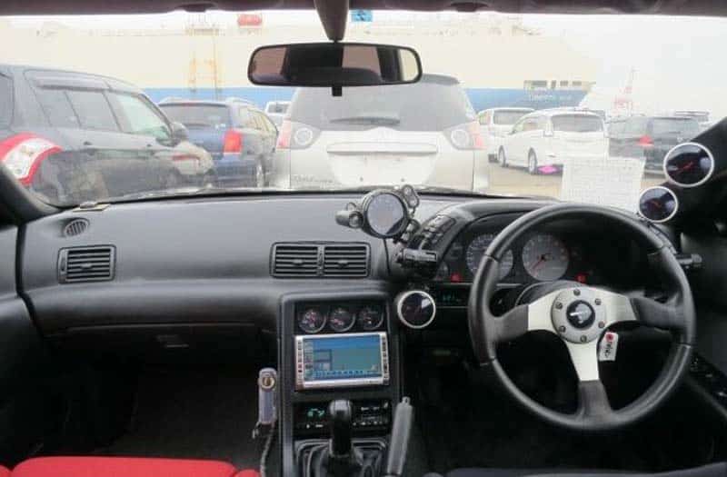 R32 Skyline GT-R shipped from Japan to USA this year, 2023 via JCD with aftermarket meters
