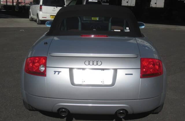 rear view of Audi TT bought in Japan at auction. No scratches or dents
