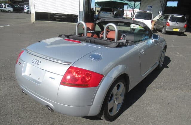 rear view in Audi TT roadster I bought in Japan via Japan Car Direct