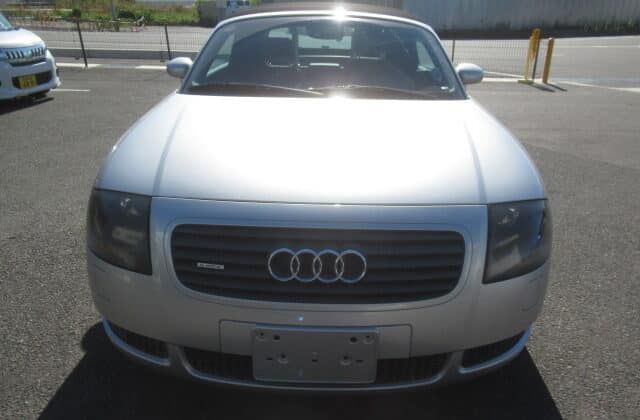 Front view of Audi TT bought in Japan at auction. Super good condition body. Love this car