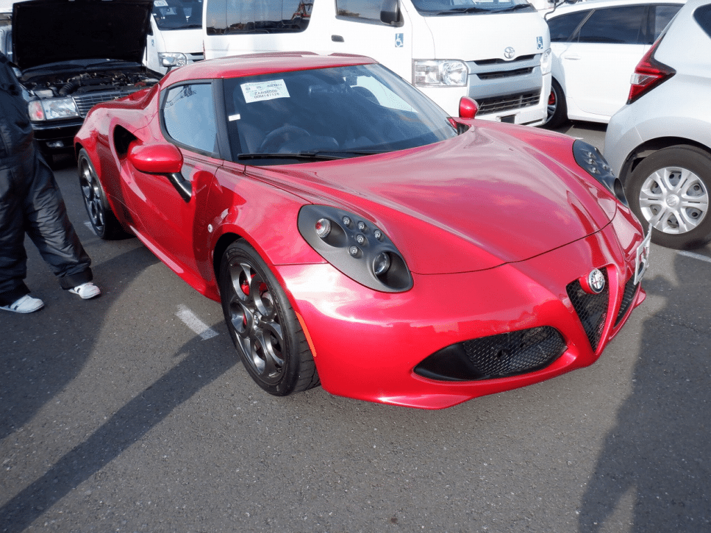 Alfa Romeo 4C, 4C Coupe, Italian Sports Car, Alfa 4C Performance, Lightweight Supercar, Alfa Romeo 4C Features, Import Alfa 4C, Classic Italian Coupe, 4C for Sale, Japan Car Direct