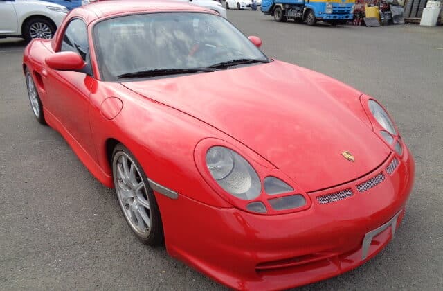 Porsche Boxster, Red Porsche Boxster, Porsche Boxster Import, Boxster for Sale, Japanese Car Auctions, Used Cars Japan, Porsche Boxster Importing, Buy Used Cars From Japan, Japanese Used Car Dealers, Luxury Used Cars Japan, Japan Car Direct