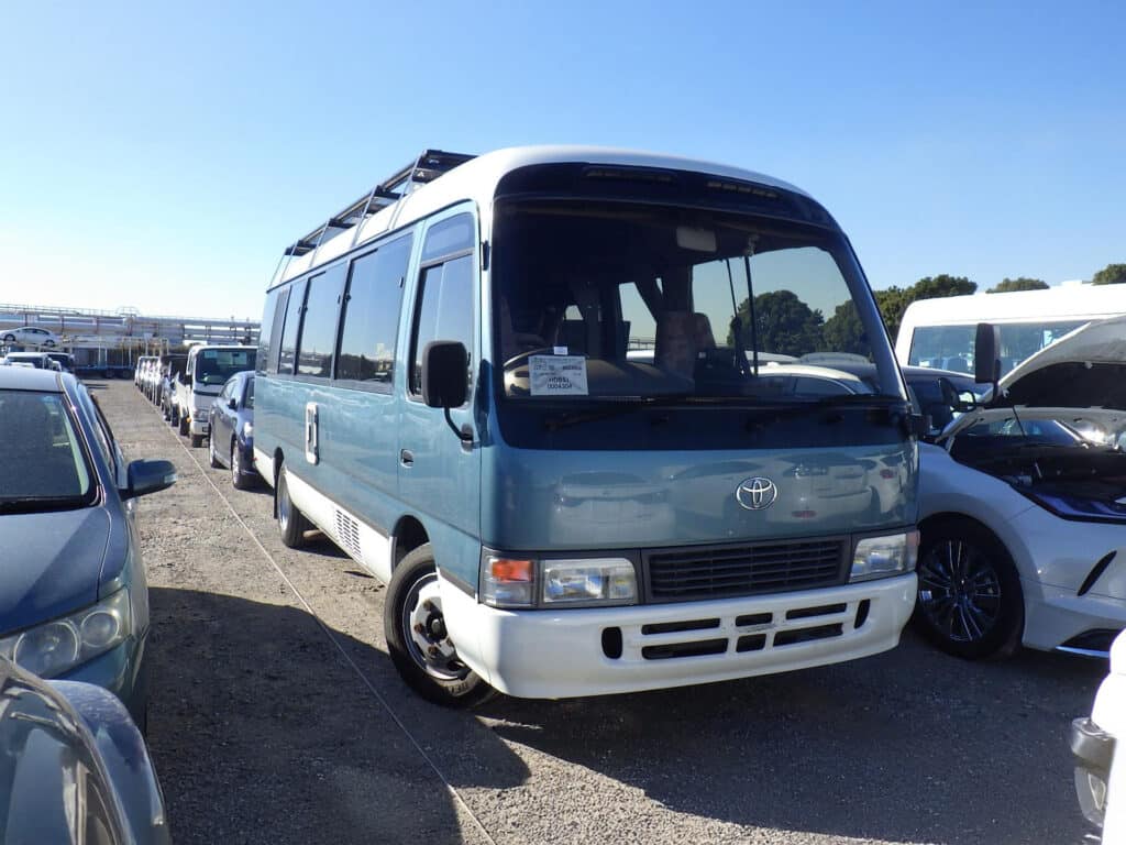 Toyota Coaster Campervan, Coaster Motorhome, JDM Campervan, Toyota Mini Bus Conversion, Off-Grid Adventure Van, Import Coaster from Japan, Japanese Campervan Auction, Classic Toyota Camper, Buy Coaster Campervan from Japan, Japan Car Direct