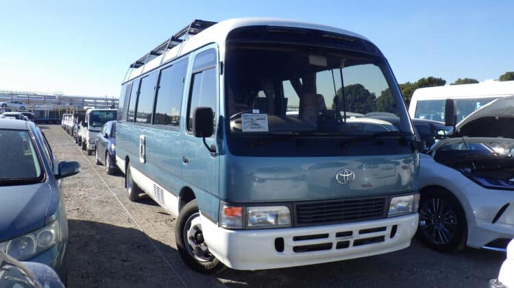 Toyota Coaster Campervan, Coaster Motorhome, JDM Campervan, Toyota Mini Bus Conversion, Off-Grid Adventure Van, Import Coaster from Japan, Japanese Campervan Auction, Classic Toyota Camper, Buy Coaster Campervan from Japan, Japan Car Direct