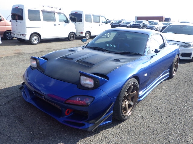 Mazda RX-7, Used Mazda RX-7, Blue Mazda RX-7, Buy Mazda RX-7 Japan, Japan car auction, Import Mazda RX-7 Japan, Japanese used cars, Export cars from Japan, Mazda RX-7 specs, Japan Car Direct