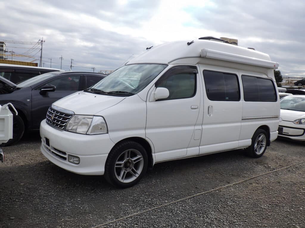 Toyota Grand Hiace Camping, Toyota Grand Hiace Campervan, Toyota Grand Hiace for sale, Japanese campervans, Japan car auction, Import Toyota campervan, Japanese used cars, Export cars from Japan, Toyota Grand Hiace Camping specs, Japan Car Direct